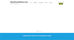 Desktop Screenshot of needcardsnow.com